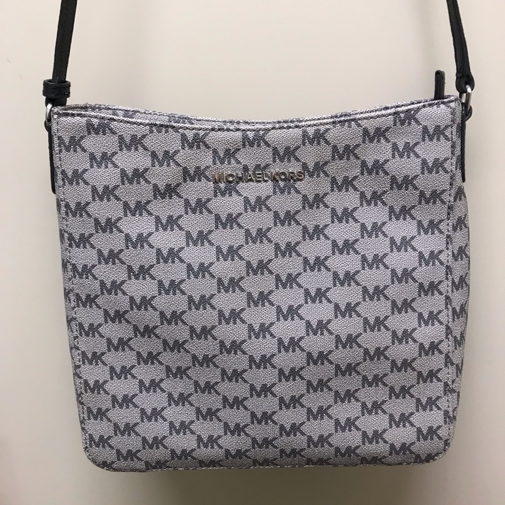 Michael Kors Grey and Black Crossbody